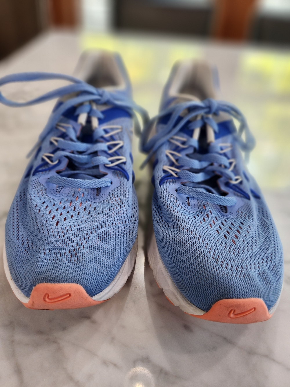 Nike Women’s Running Shoes - Blue with Peach Accents, BRAND NEW.